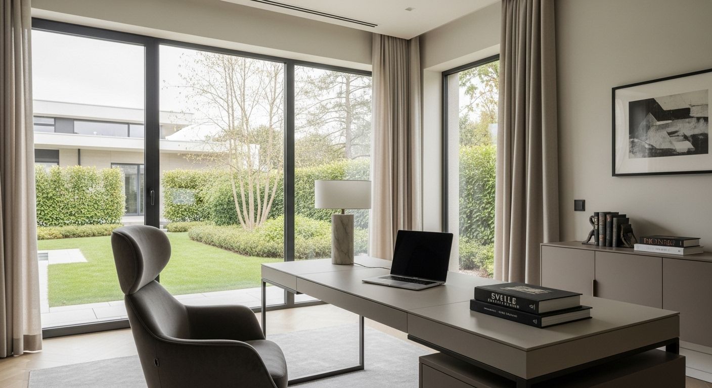 Espaços para home office em casas de alto padrão: conforto e produtividade