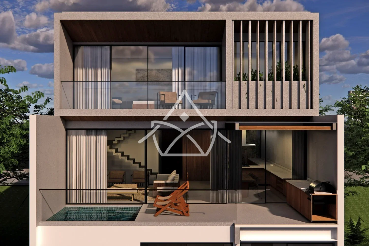Casa Contemporânea com Subsolo no Recreio dos Bandeirantes