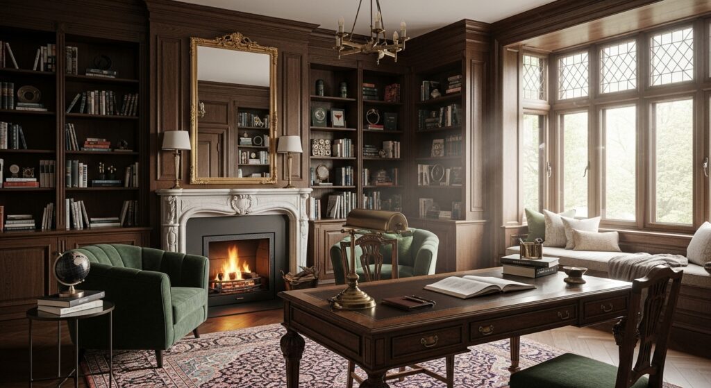 Bibliotecas e salas de leitura: o charme clássico no novo luxo