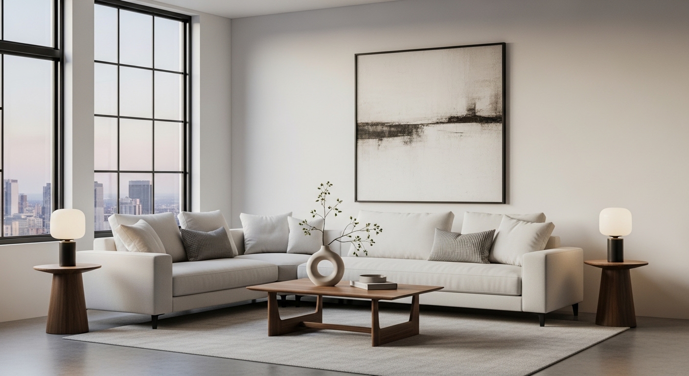 Design minimalista: menos é mais no mercado de alto padrão