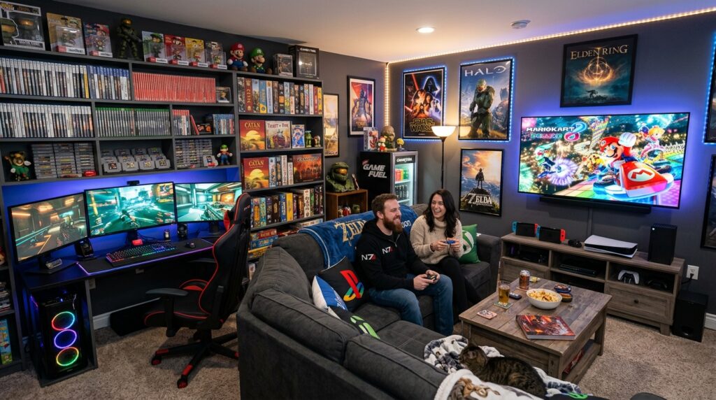 Sala de jogos em casa