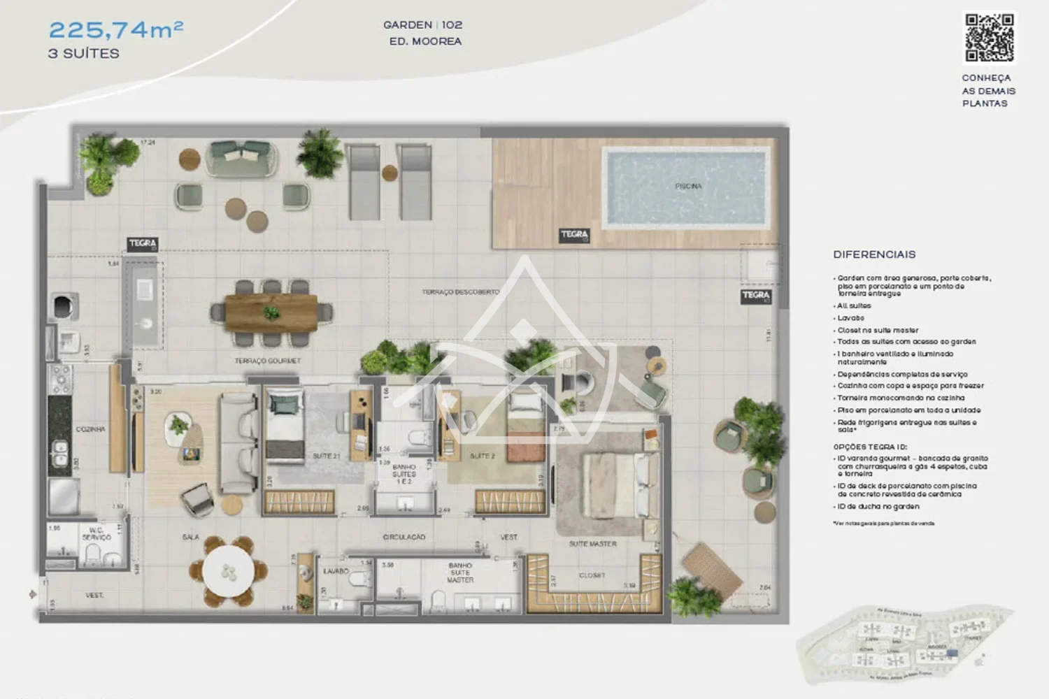 Gaea Home Resort – 3 e 4 Suítes na Barra da Tijuca