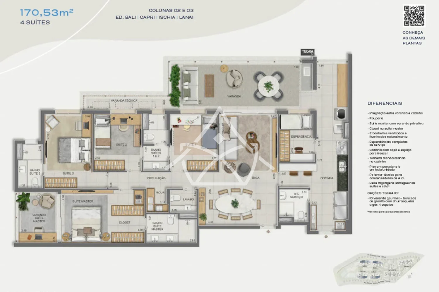 Gaea Home Resort – 3 e 4 Suítes na Barra da Tijuca