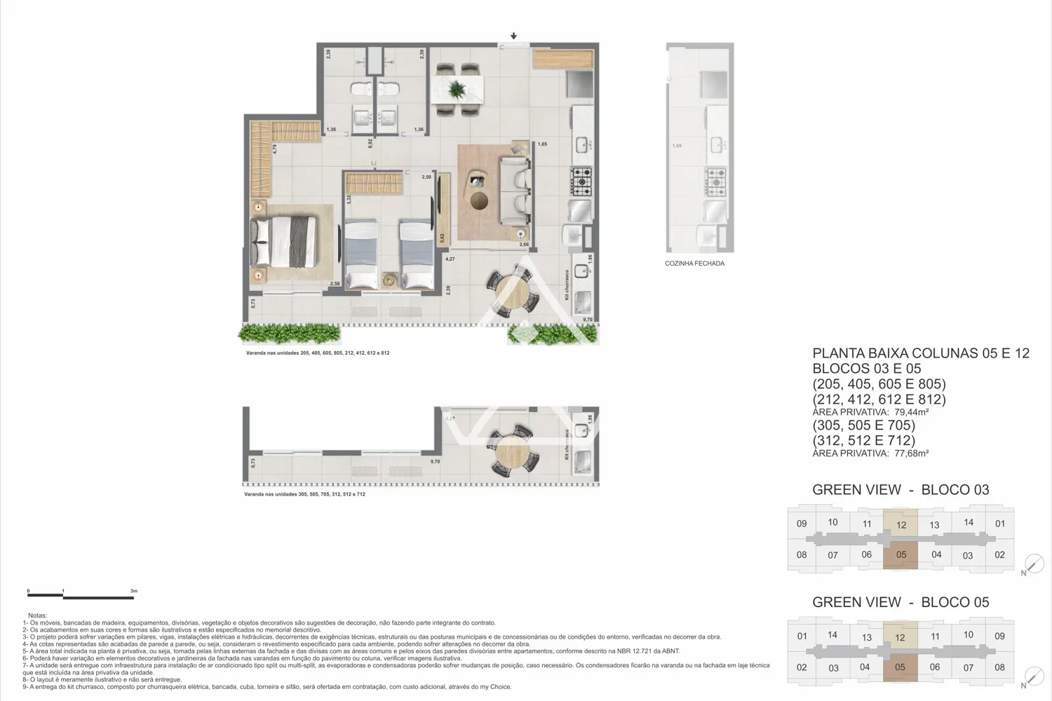 Apartamentos na Planta no Green View Barra da Tijuca