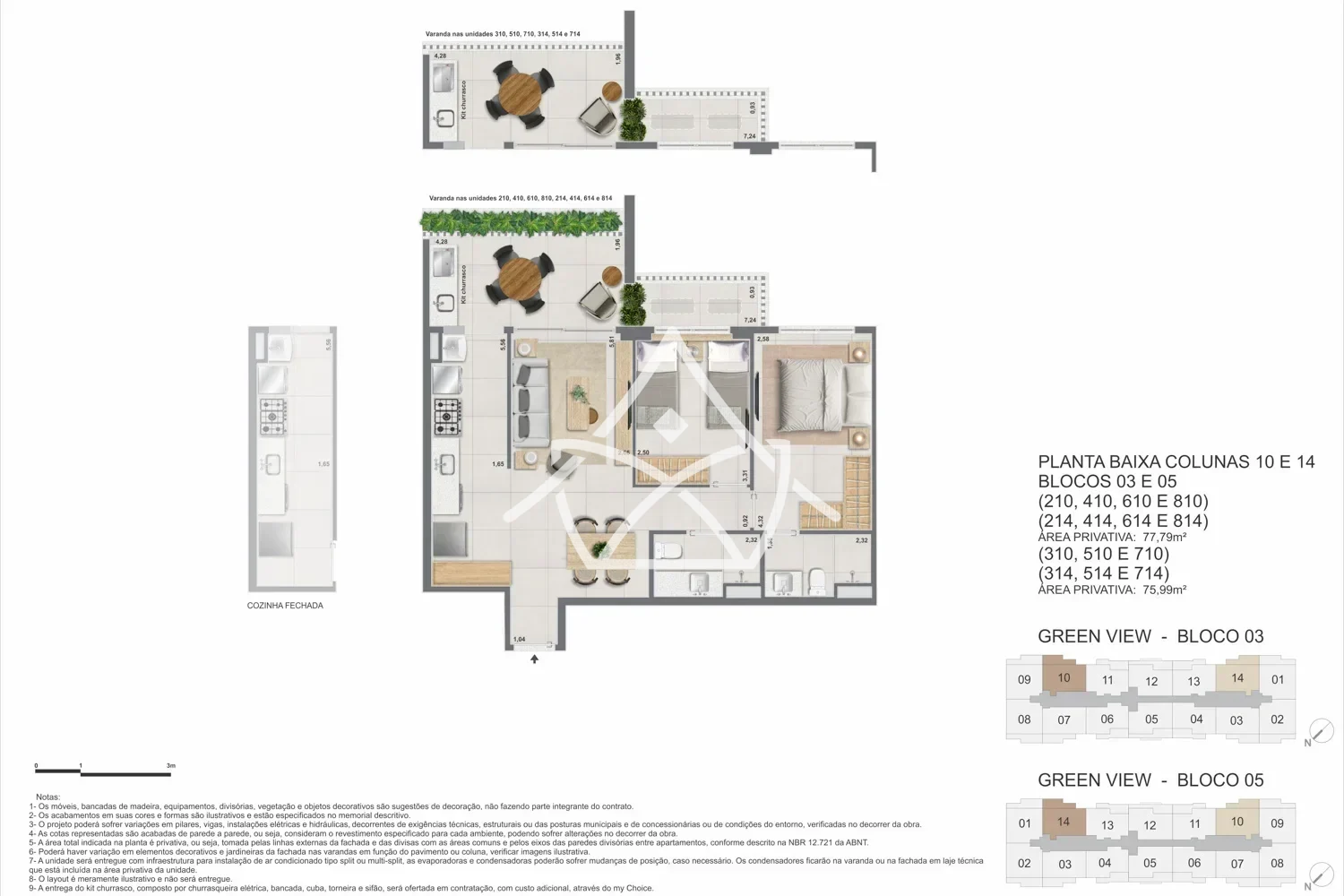 Apartamentos na Planta no Green View Barra da Tijuca