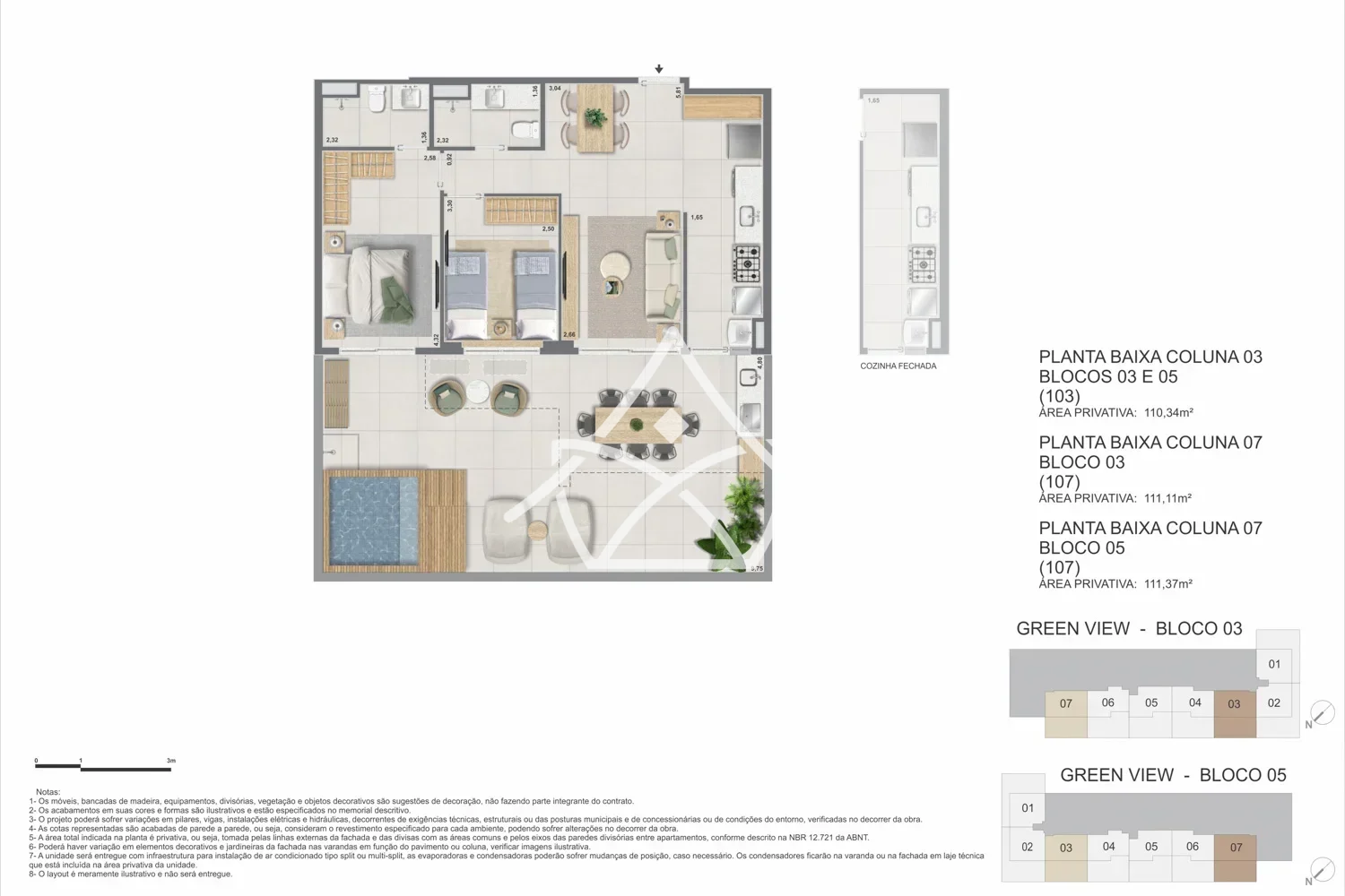 Apartamentos na Planta no Green View Barra da Tijuca