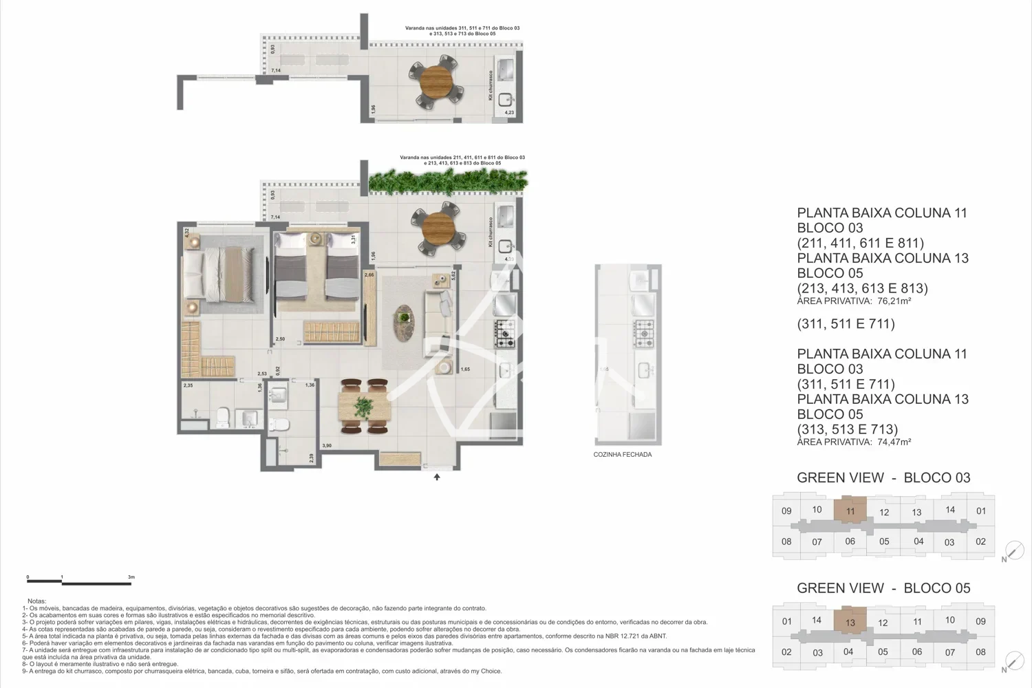 Apartamentos na Planta no Green View Barra da Tijuca