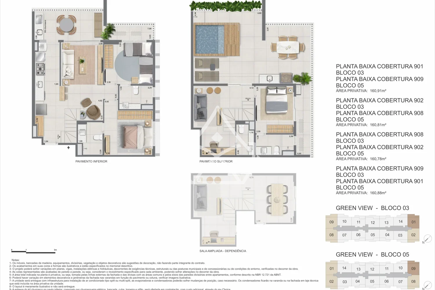 Apartamentos na Planta no Green View Barra da Tijuca